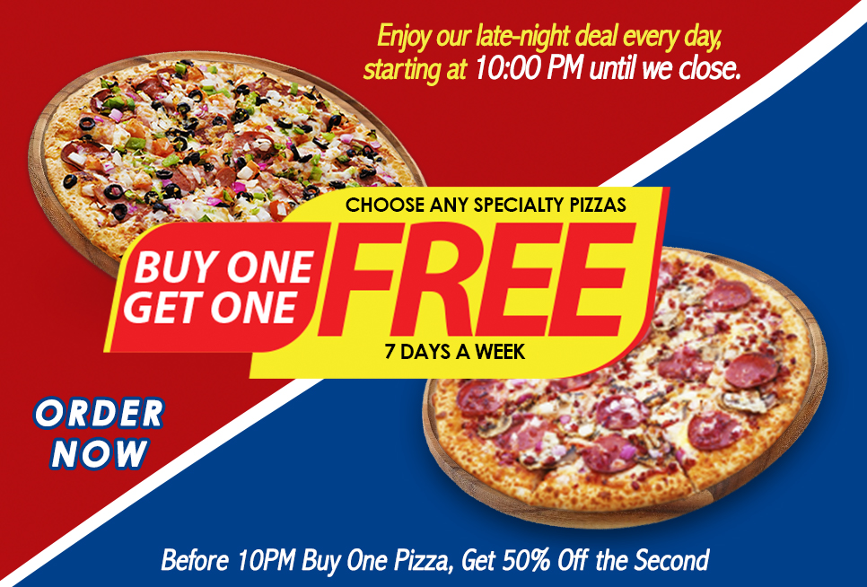 BUY ONE GET ONE FREE.